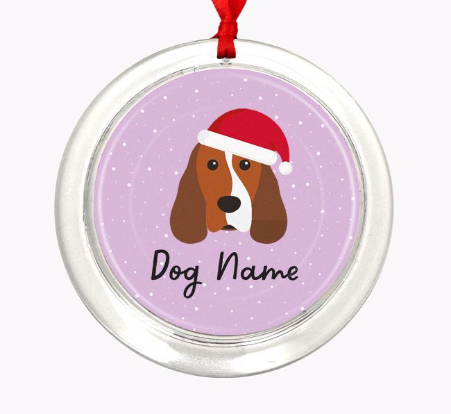 Snow: Personalized {breedFullName} Christmas Decoration